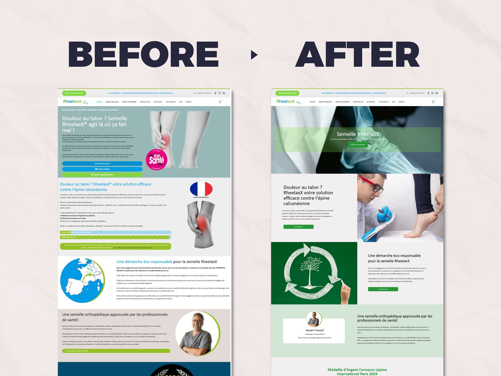 Best website before After redesing