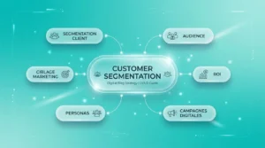 Quest-ce que la segmentation client - Quest-ce que la segmentation client Infographie moderne expliquant la segmentation client et le ciblage marketing pour les campagnes digitales.